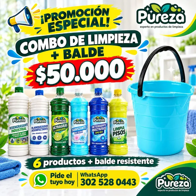 Combo de limpieza + balde