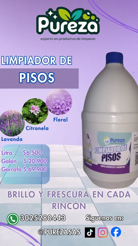 Limpiapisos multiusos — presentación