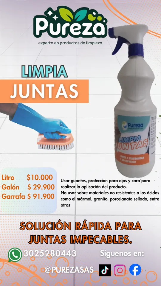 Limpia juntas Pureza
