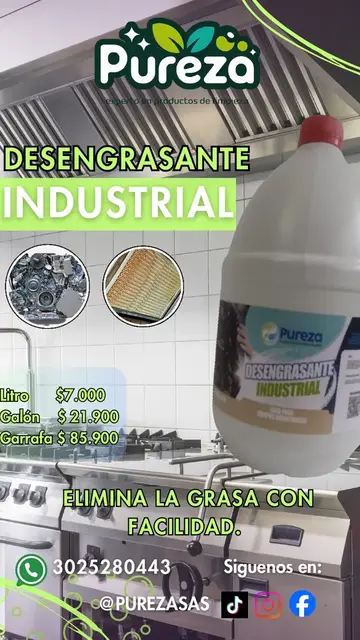 Desengrasante industrial Pureza
