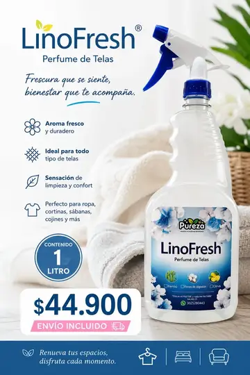 LinoFresh perfume de telas Pureza