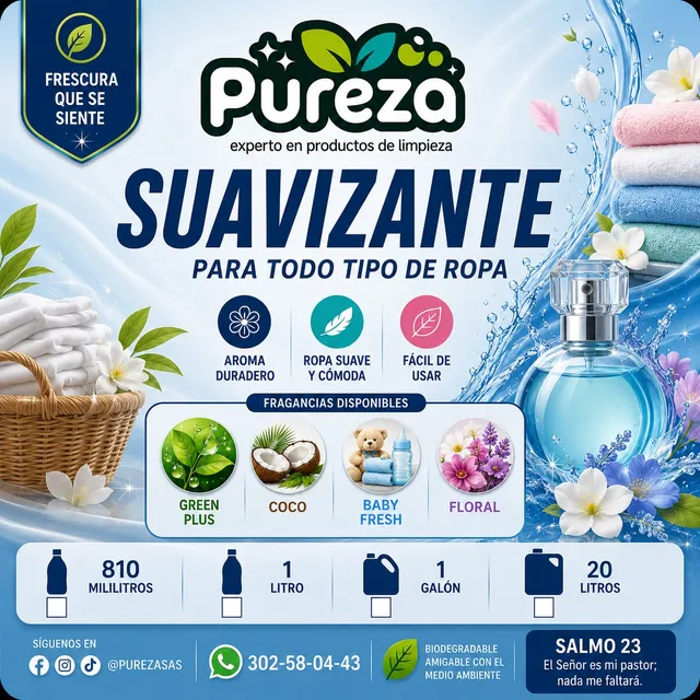 Suavizante de ropa Pureza